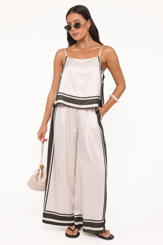 Caelia Pant Set - Beige Olive