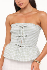 Carina Bow Top - Mint