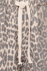 Fletcher Denim Racer Shorts - Leopard