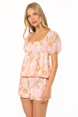 Julia Set - Pink Floral