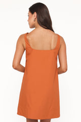 Kora Mini Dress - Brown