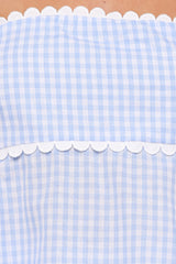 Kyle Two Piece Set - Blue Gingham