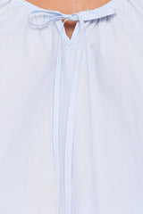Lawrence Tie Scoop Top - Light Blue