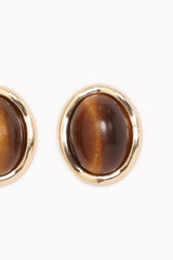 Azalea Stud Earrings - Bronze