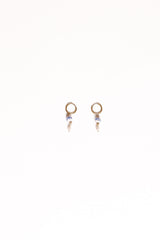 Bree Earrings - Blue/Pearl