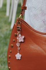 Claudia Flower Key Chain - Pink