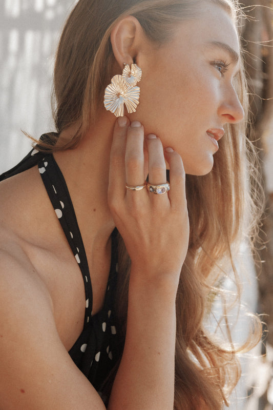 Delia Earrings - Gold