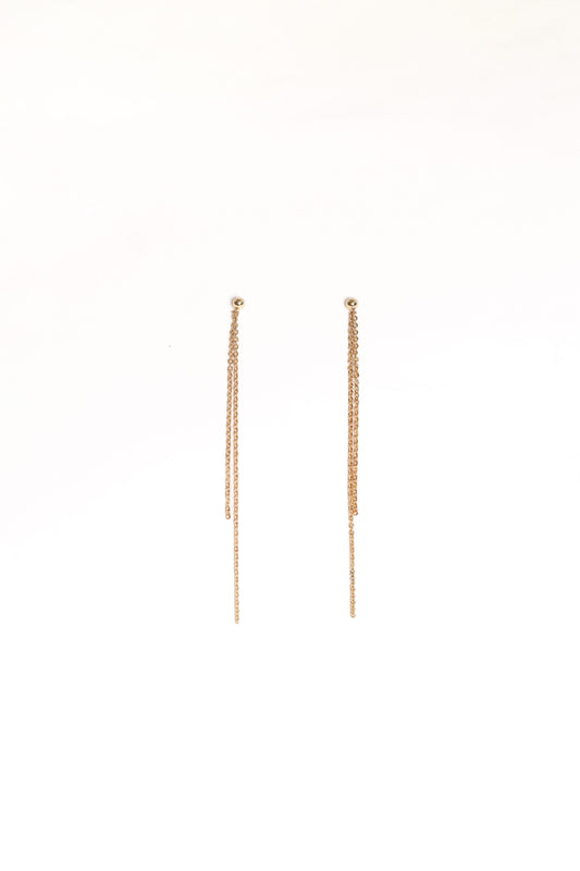 Genevieve Drop Earrings - Gold
