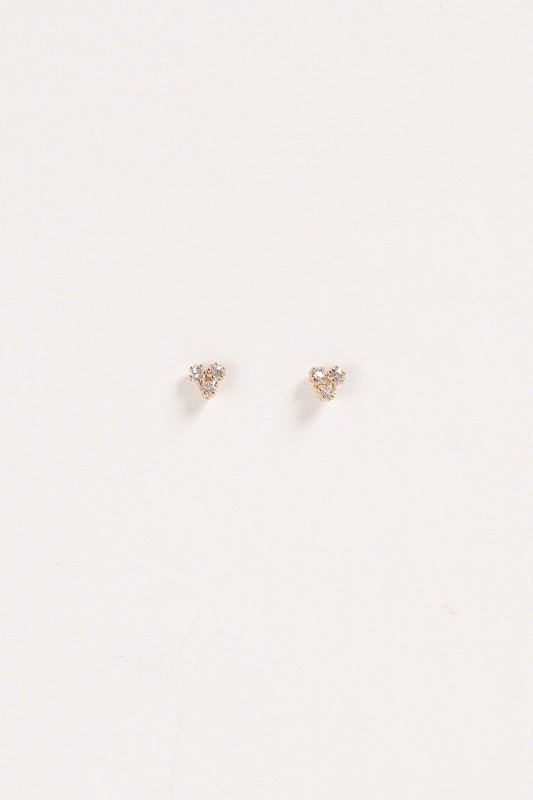 Janey Stud Earrings - Gold