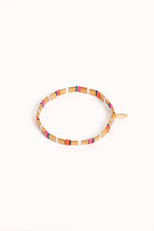 Kylie Bead Bracelet - Bronze
