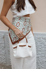 Willow Bag - White/Brown