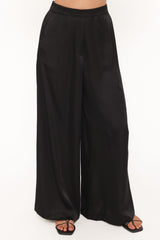 Clara Wide Leg Tailored Pant - Black