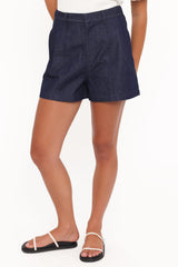 Dallas Bermuda Denim Short - Dark Wash