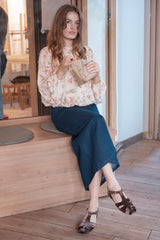 Dana Denim Midi Skirt - Midnight