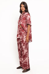 Elysia Pants - Pink Burgundy