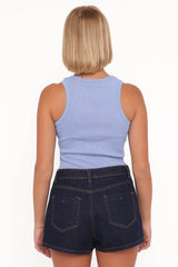 Evanna Denim Skort - Dark Wash