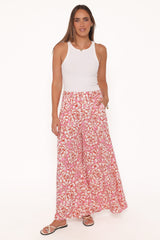 Lessie Pants - Pink Floral