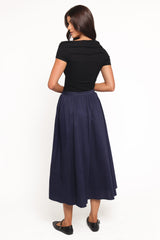 Oakley Midi Skirt - Navy