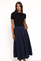 Oakley Midi Skirt - Navy