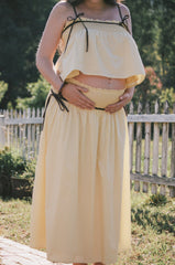 Orielle Maxi Skirt - Lemon