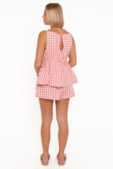 Rory Shorts - Pink Gingham