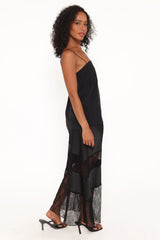 Winona Lace Maxi Skirt - Black