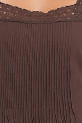Alandra Maxi Dress - Brown