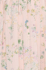 Angelica Midi Dress - Pastel Pink Floral