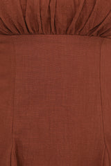 Anora Mini Dress - Cognac