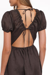 Arista Mini Dress - Espresso