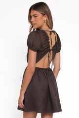 Arista Mini Dress - Espresso