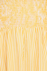 Aviva Smocked Midi Dress - Mango Stripe
