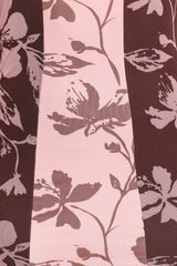 Bellatrix Spliced Maxi Dress - Pink Brown Floral