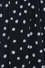 Boston Strapless Maxi Dress - Black Polka Dot