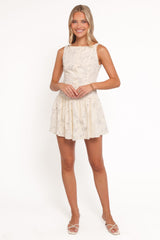 Briar Lace Mini Dress - Cream