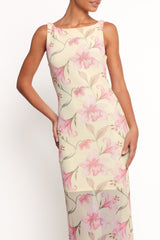 Brissa Maxi Dress - Yellow Floral