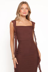 Chiara Maxi Dress - Brown