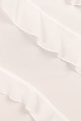 Ciao Ruffles Maxi Dress - Cloud White