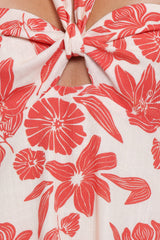Cottrell Maxi Dress - Red Floral