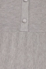 Darlina Long Sleeve Mini Dress - Heather Grey