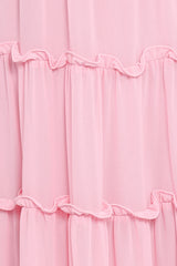 Dottie Halterneck Maxi Dress - Pink
