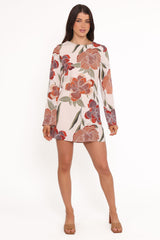 Elanira Mini Dress - Fall Floral