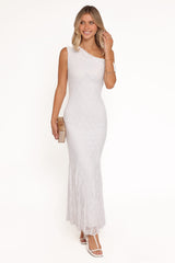 Evelon Off Shoulder Maxi Dress - White