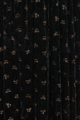 Farryn Maxi Dress - Black/Gold Velvet