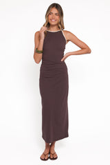 Fiona Maxi Dress - Espresso