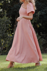 Franca Midi Dress - Pink