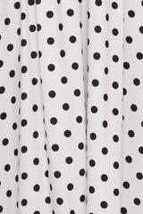 Gemini Halterneck Maxi Dress - White Polka Dot