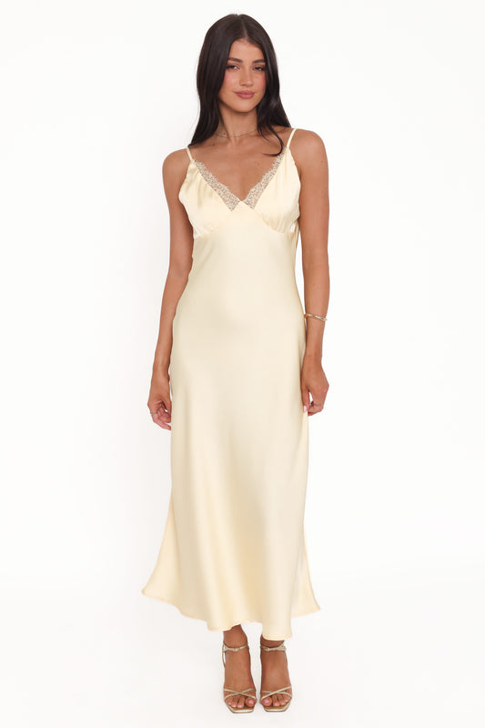Hobi Midi Dress - Butter Yellow