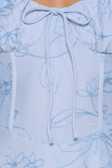 Houston Maxi Dress - Blue Floral