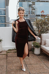 Hyatt Dress - Burgundy